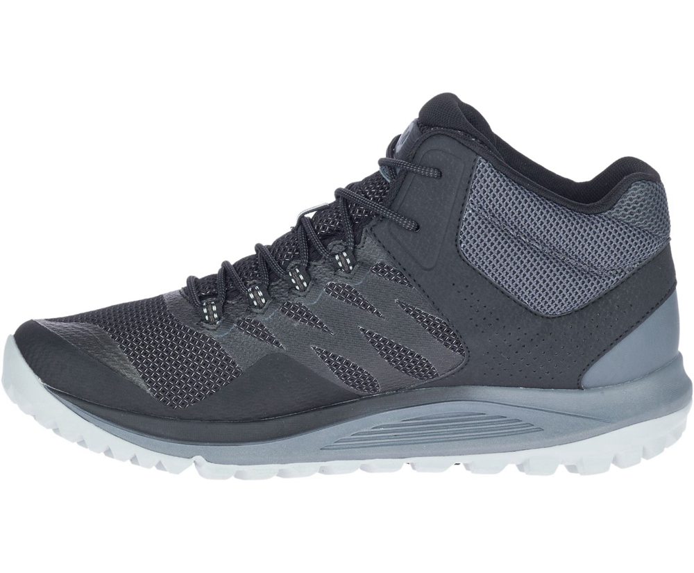 Merrell Work Shoes Black - Nova 2 Mid Waterproof Wide Width - Mens 78PSVGDNT